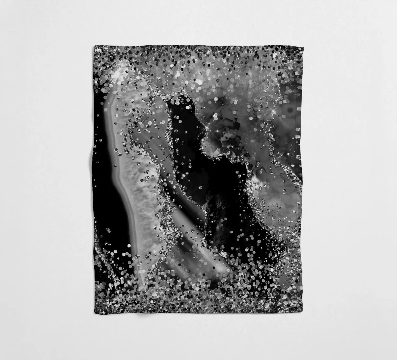 Texture Agata Nera Glitterata 04 coperta in pile da Gemstone Textures