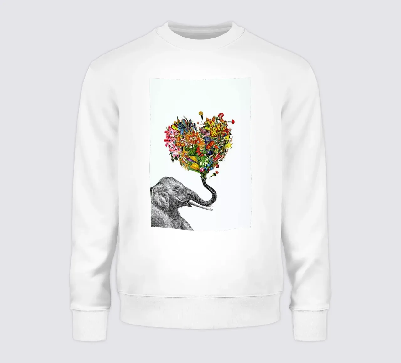 The Happy Elephant sweatshirt by Rococco LA