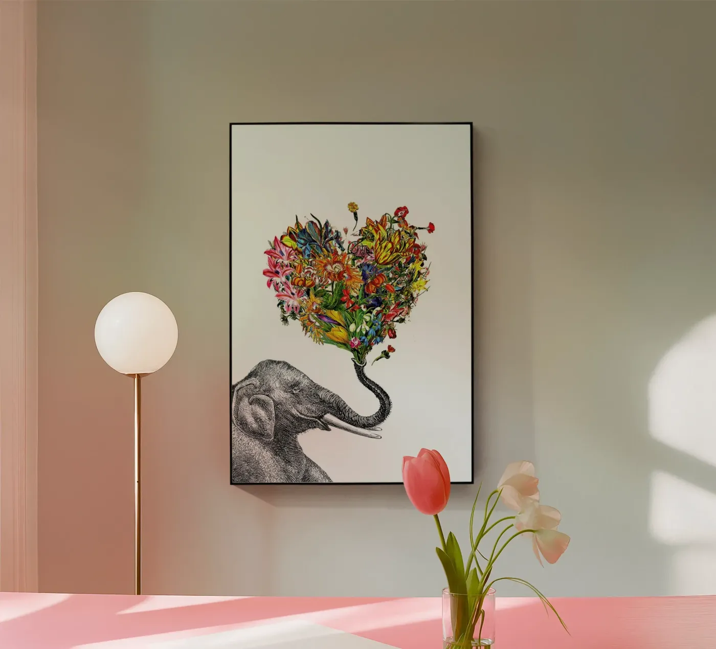 The Happy Elephant plexiglass da Rococco LA