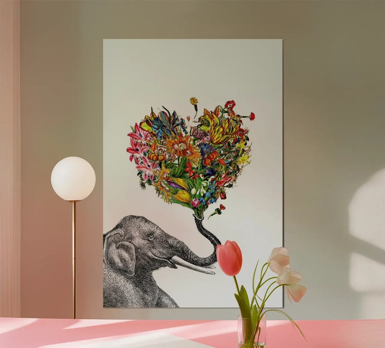 The Happy Elephant carta hahnemühle da Rococco LA