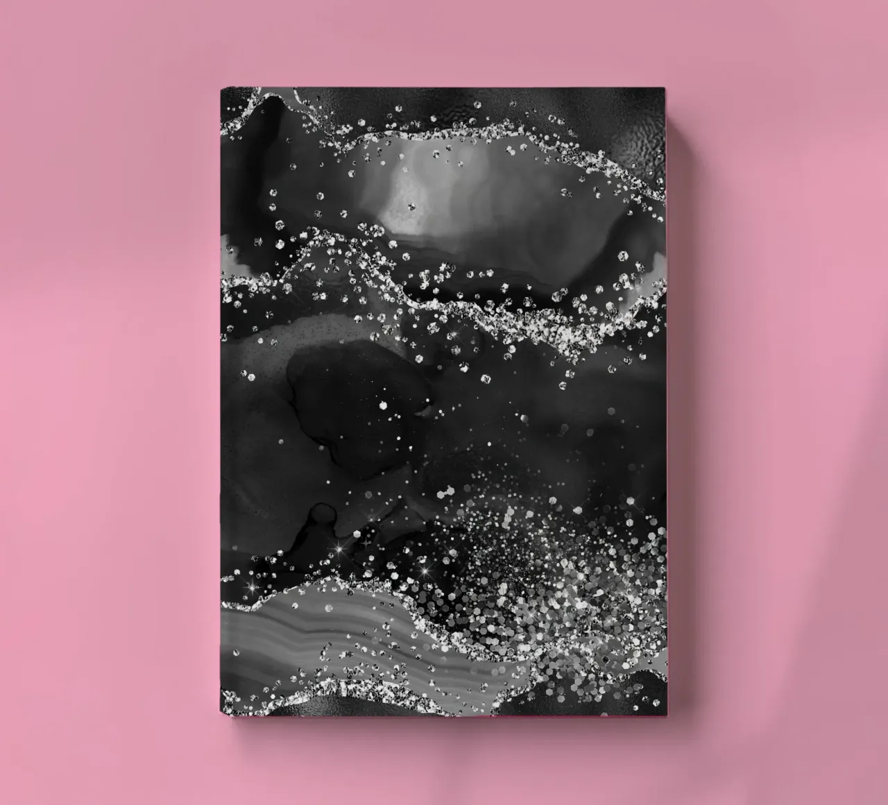 Agata nera glitterata Texture 05 diario da Gemstone Textures
