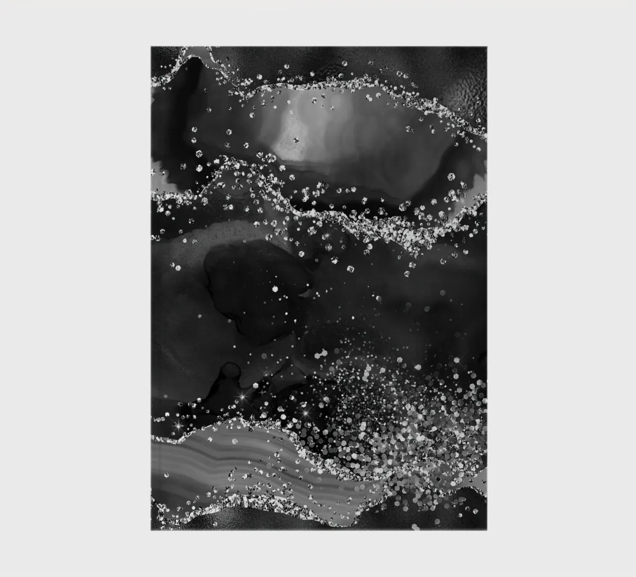 Agata nera glitterata Texture 05 diario da Gemstone Textures