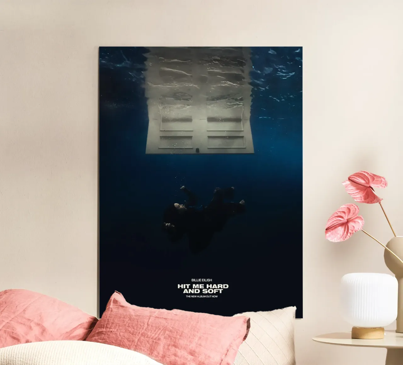 Hit Me Hard and Soft Billie Eilish poster con marco de madera de Attaboy Dsgn