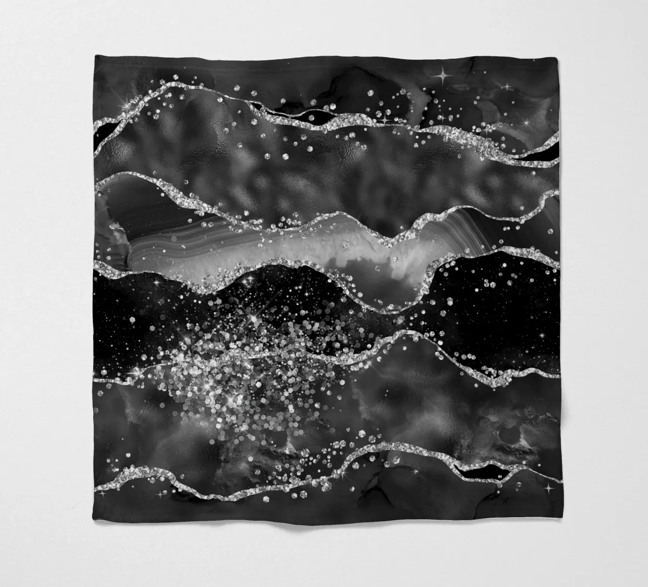 Agata nera glitterata Texture 06 coperta in pile da Gemstone Textures