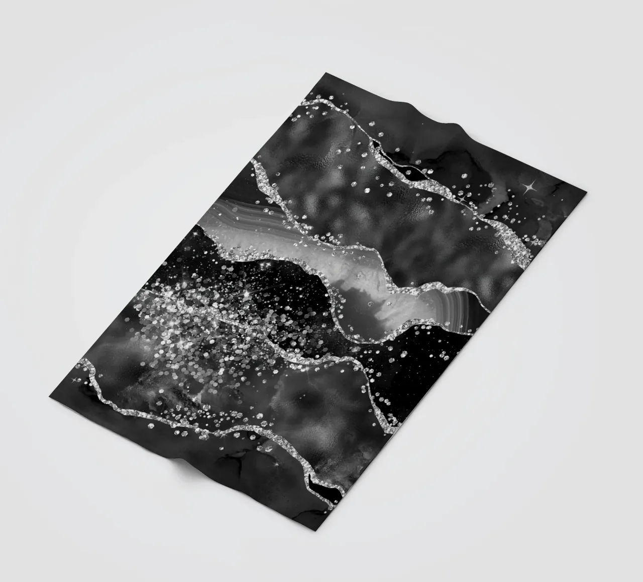 Agata nera glitterata Texture 06 coperta in pile da Gemstone Textures