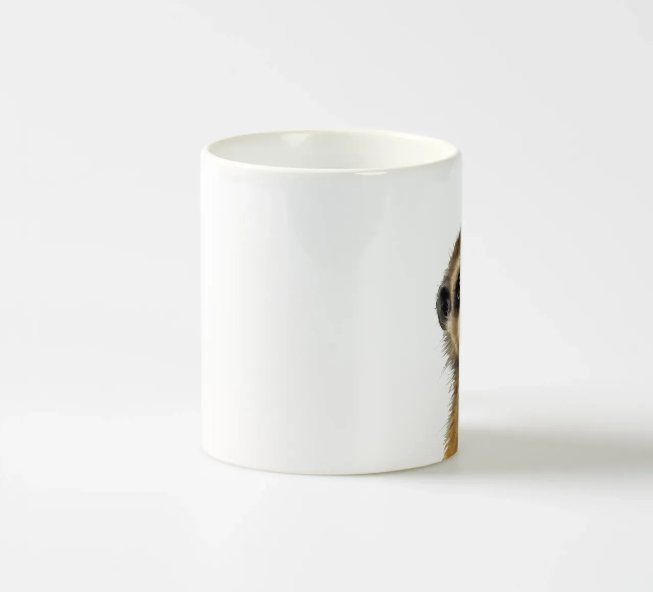 Stampa di un suricato per la cameretta, poster acquerellato di un simpatico animale safari tazza in ceramica da Little Lila