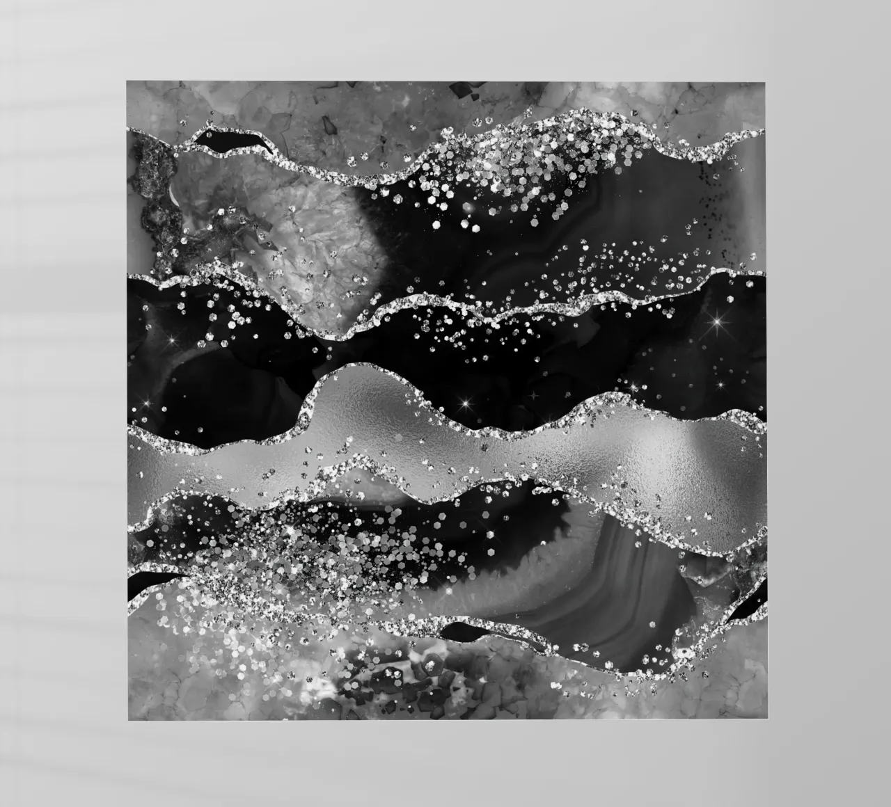 Texture Agata Nera Glitterata 07 pellicola backlit da Gemstone Textures