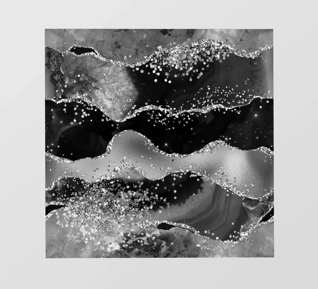 Texture Agata Nera Glitterata 07 pellicola backlit da Gemstone Textures