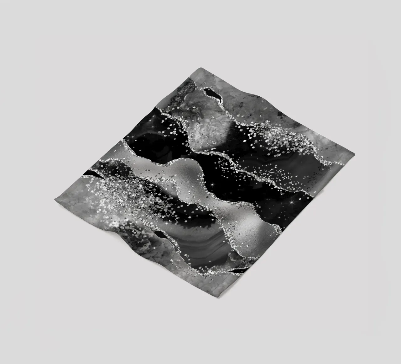 Texture Agata Nera Glitterata 07 coperta in pile da Gemstone Textures