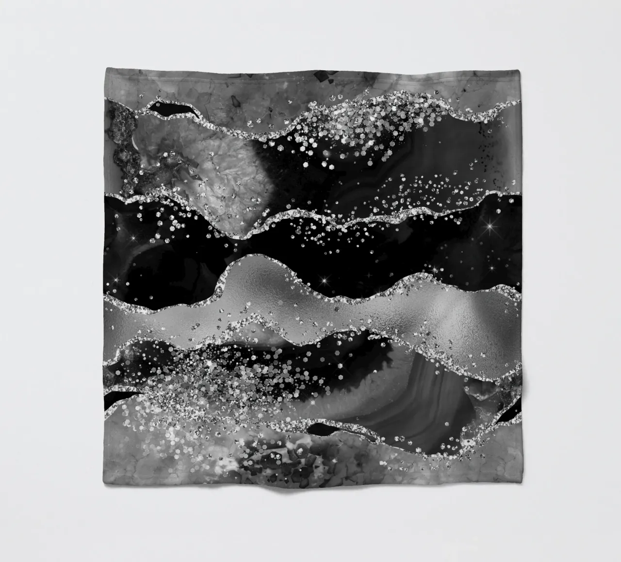 Texture Agata Nera Glitterata 07 coperta in pile da Gemstone Textures