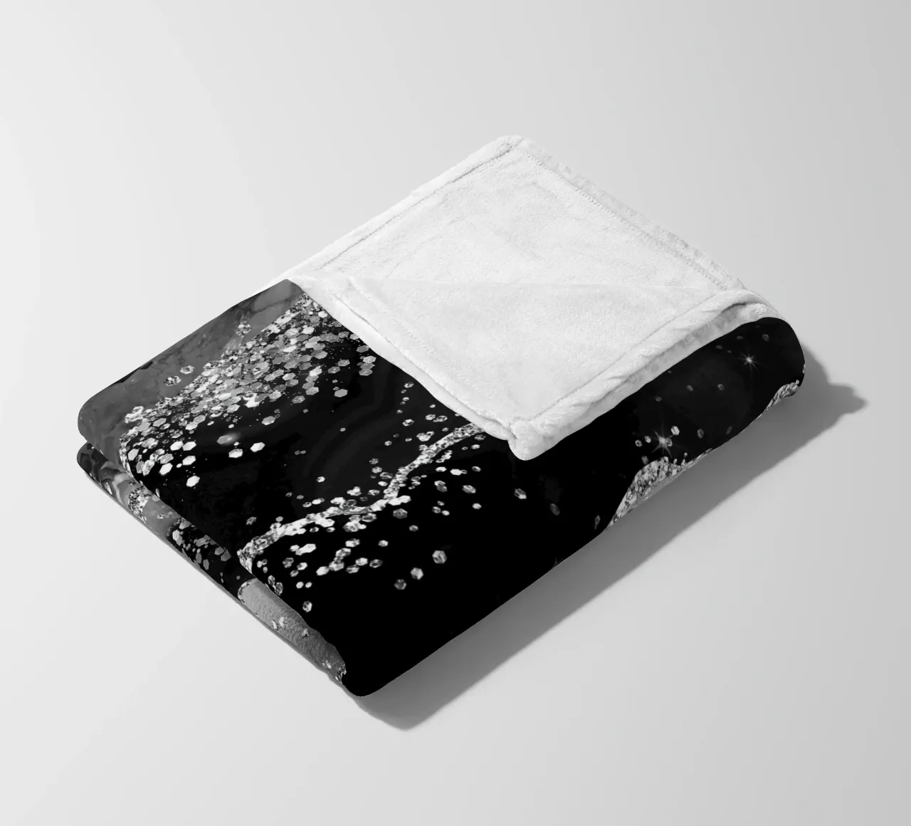 Texture Agata Nera Glitterata 07 coperta in pile da Gemstone Textures