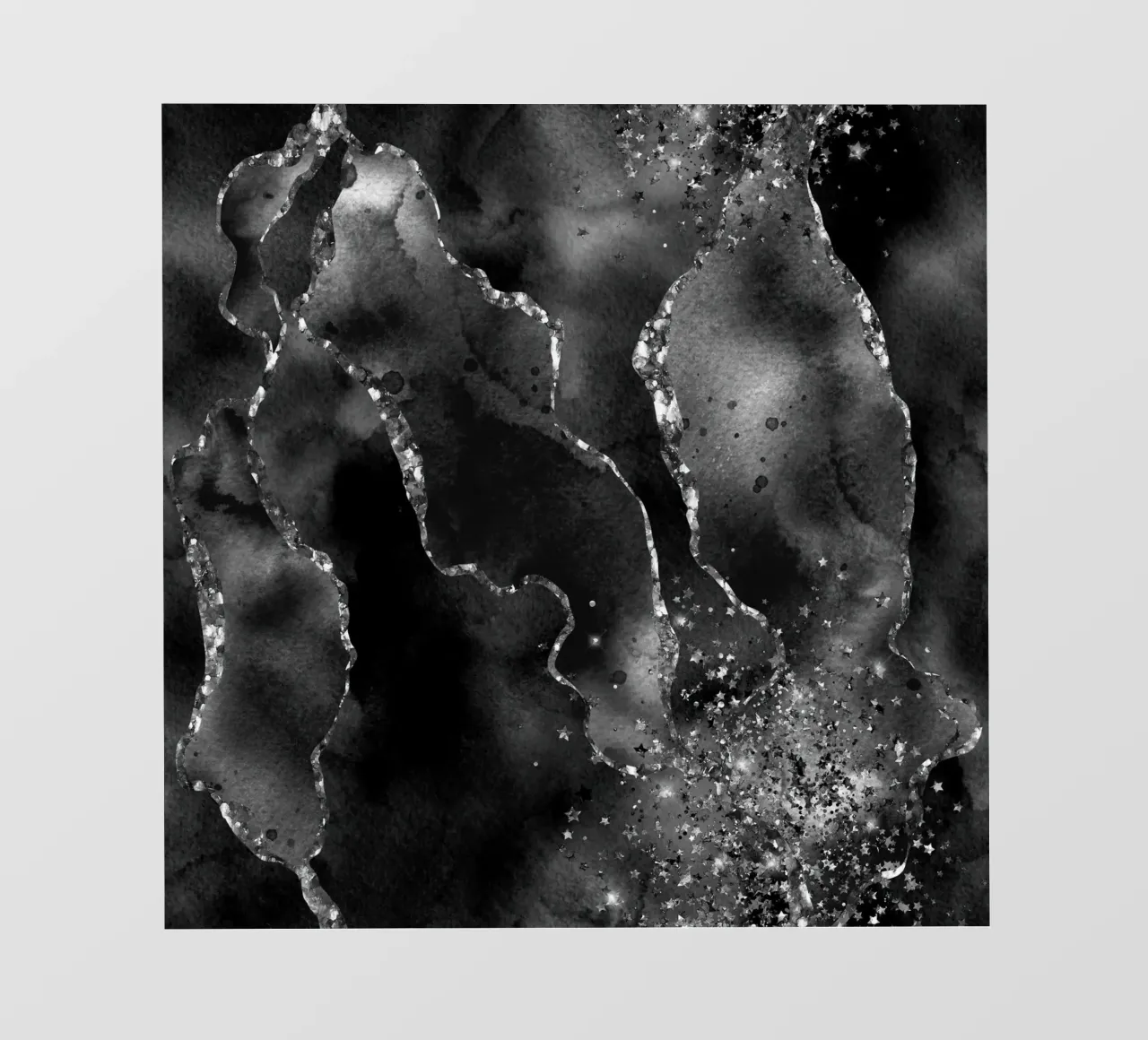 Texture Agata Nera Glitterata 08 pellicola backlit da Gemstone Textures