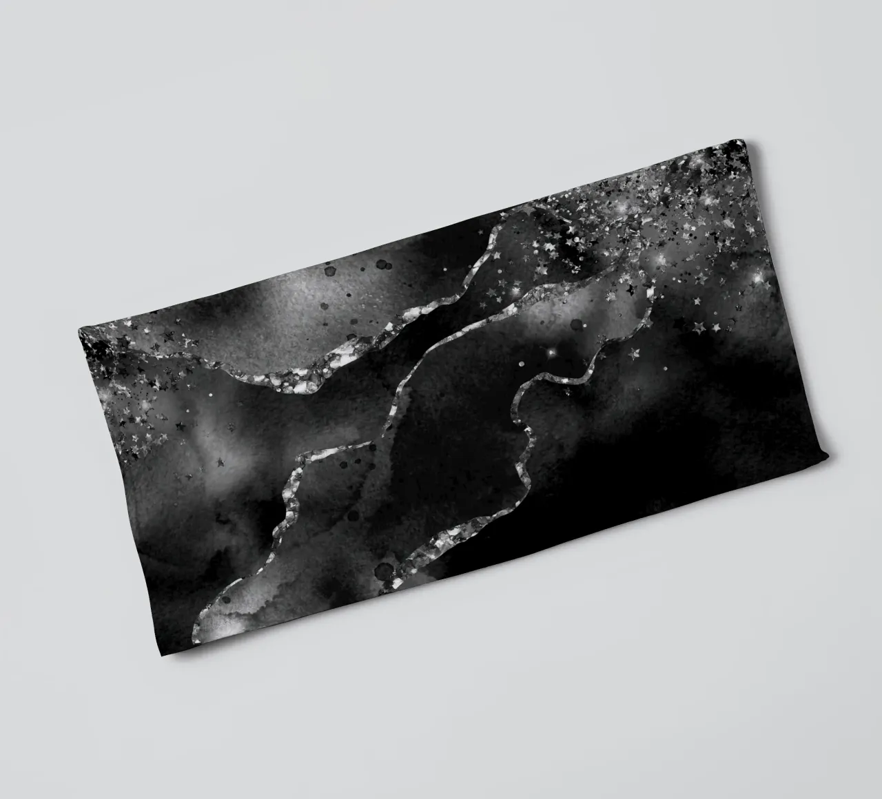 Texture Agata Nera Glitterata 08 asciugamano da bagno da Gemstone Textures