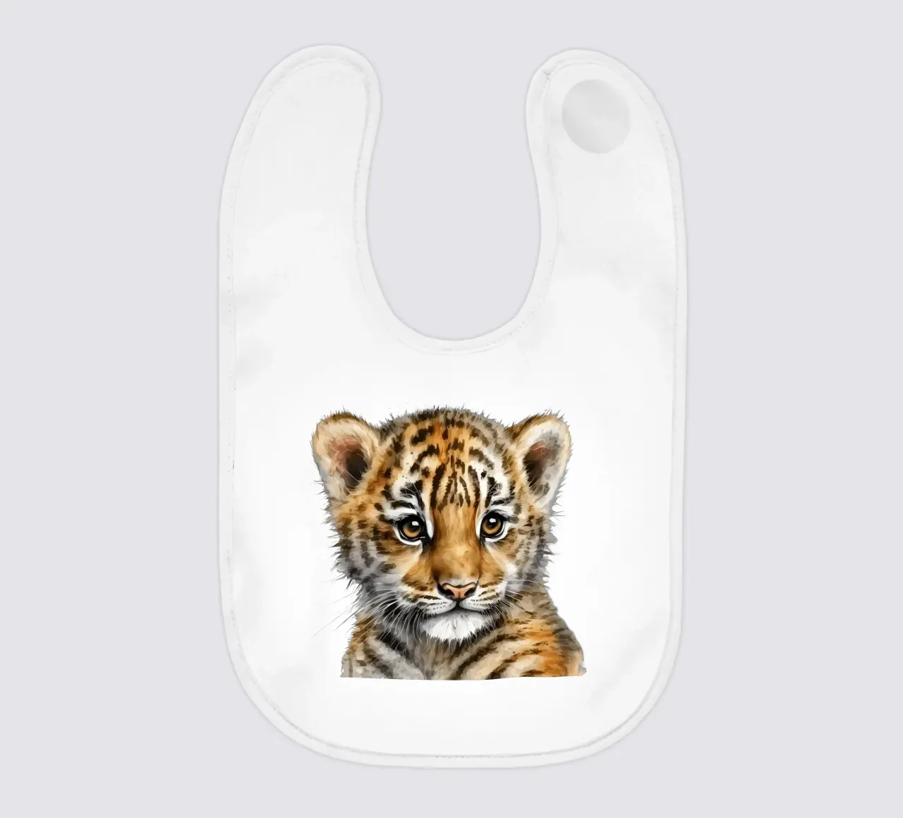 Safari Poster, Lion Cub Animal Print, Nursery Kids Decor baby bib by Little Lila