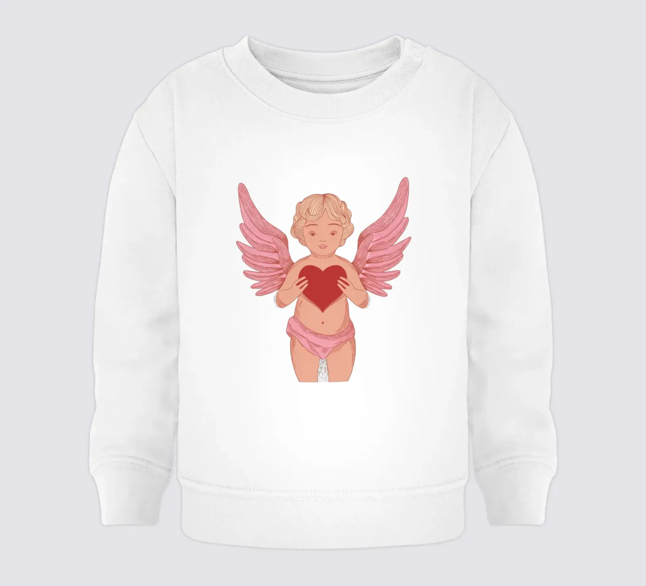 Dolce amore di cherubino felpa neonato da Claudia S. Design