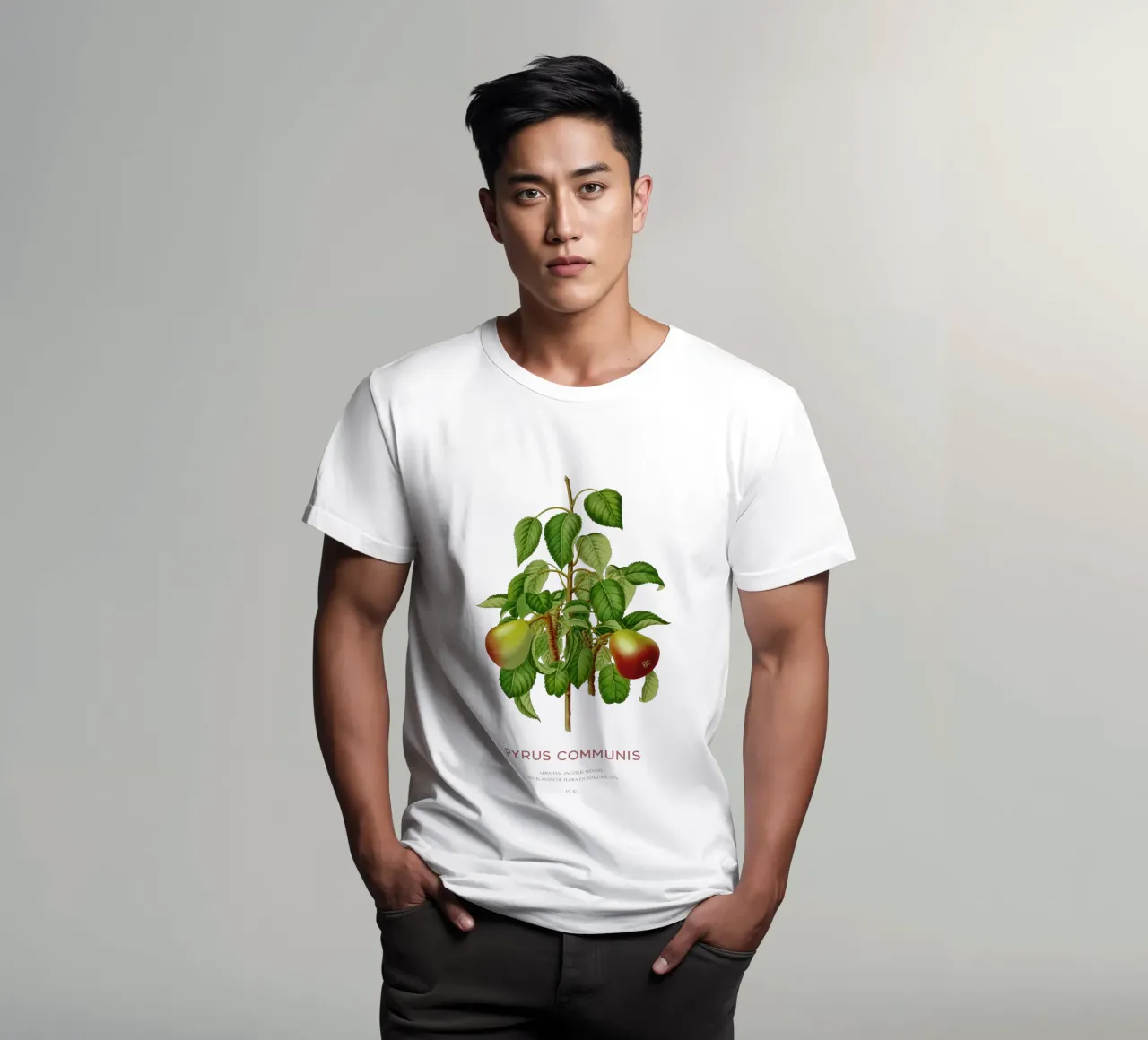 Pero comune o Pyrus communis t-shirt da Vintagrafica