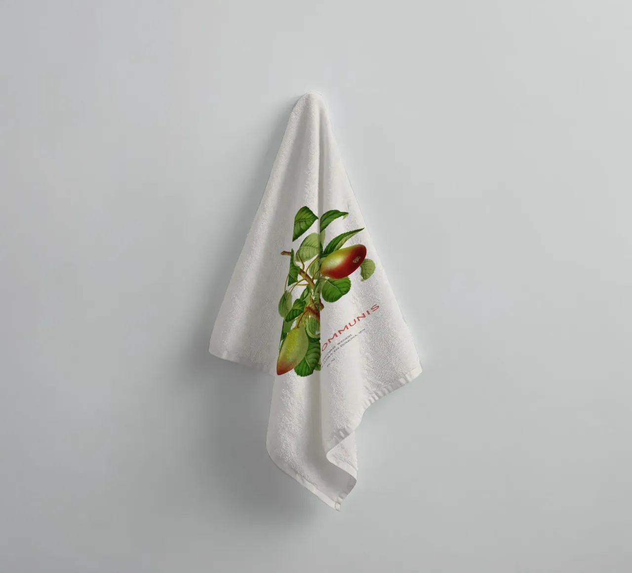 Pero comune o Pyrus communis asciugamano da bagno da Vintagrafica