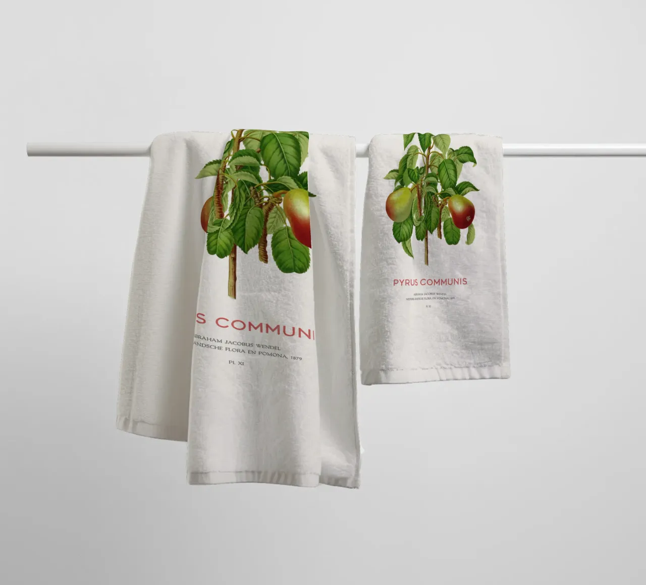 Pero comune o Pyrus communis asciugamano da bagno da Vintagrafica