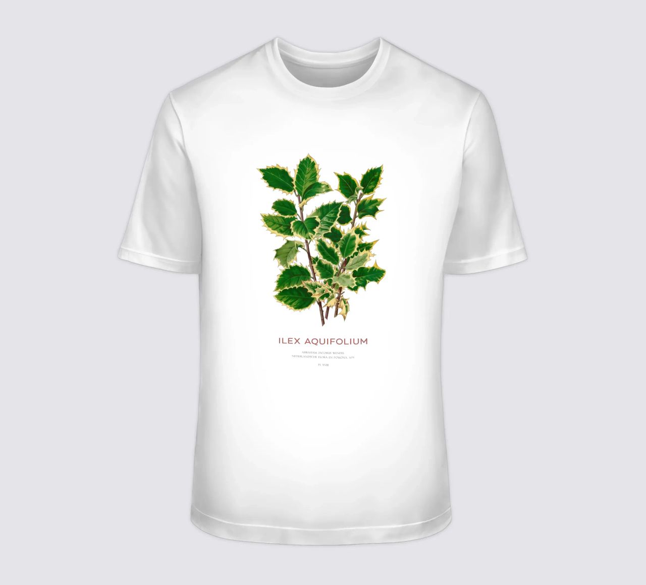 Acebo de Navidad o Ilex aquifolium camiseta de Vintagrafica