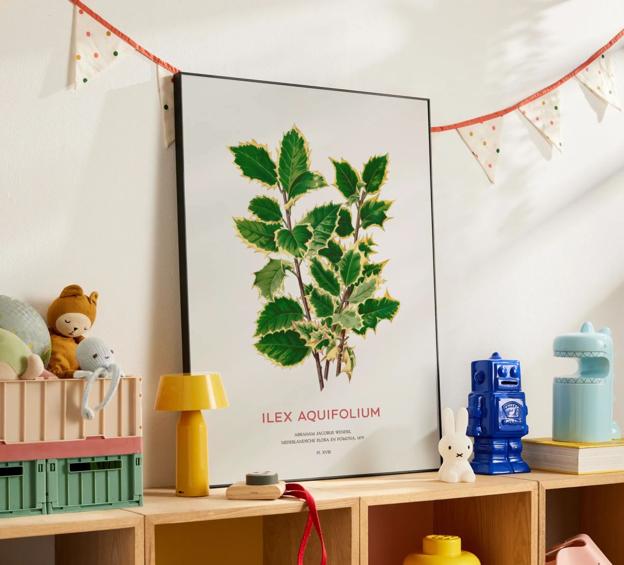 Acebo de Navidad o Ilex aquifolium aluminio dibond de Vintagrafica