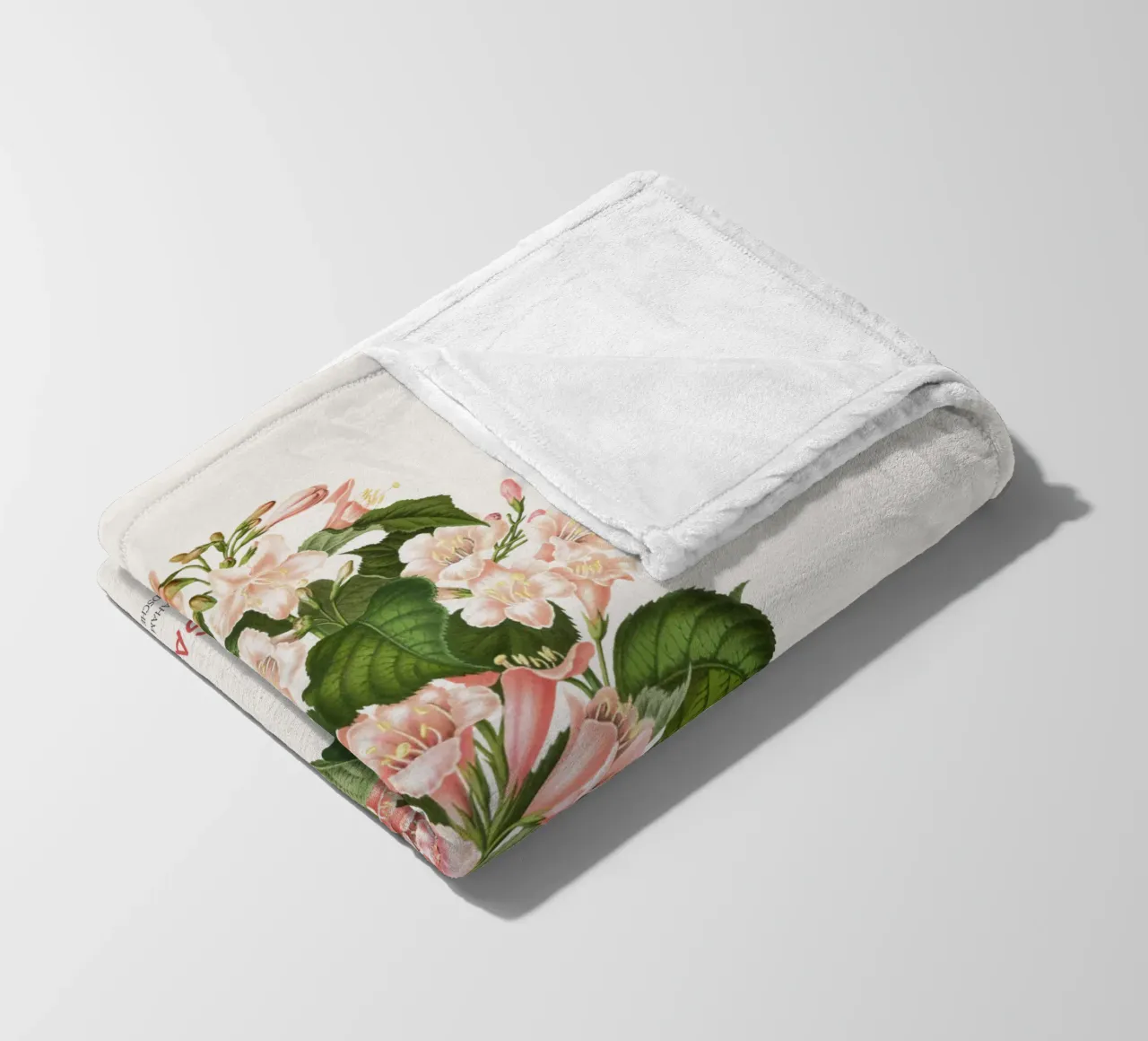 Flieder oder Syringa vulgaris Fleecedecke von Vintagrafica