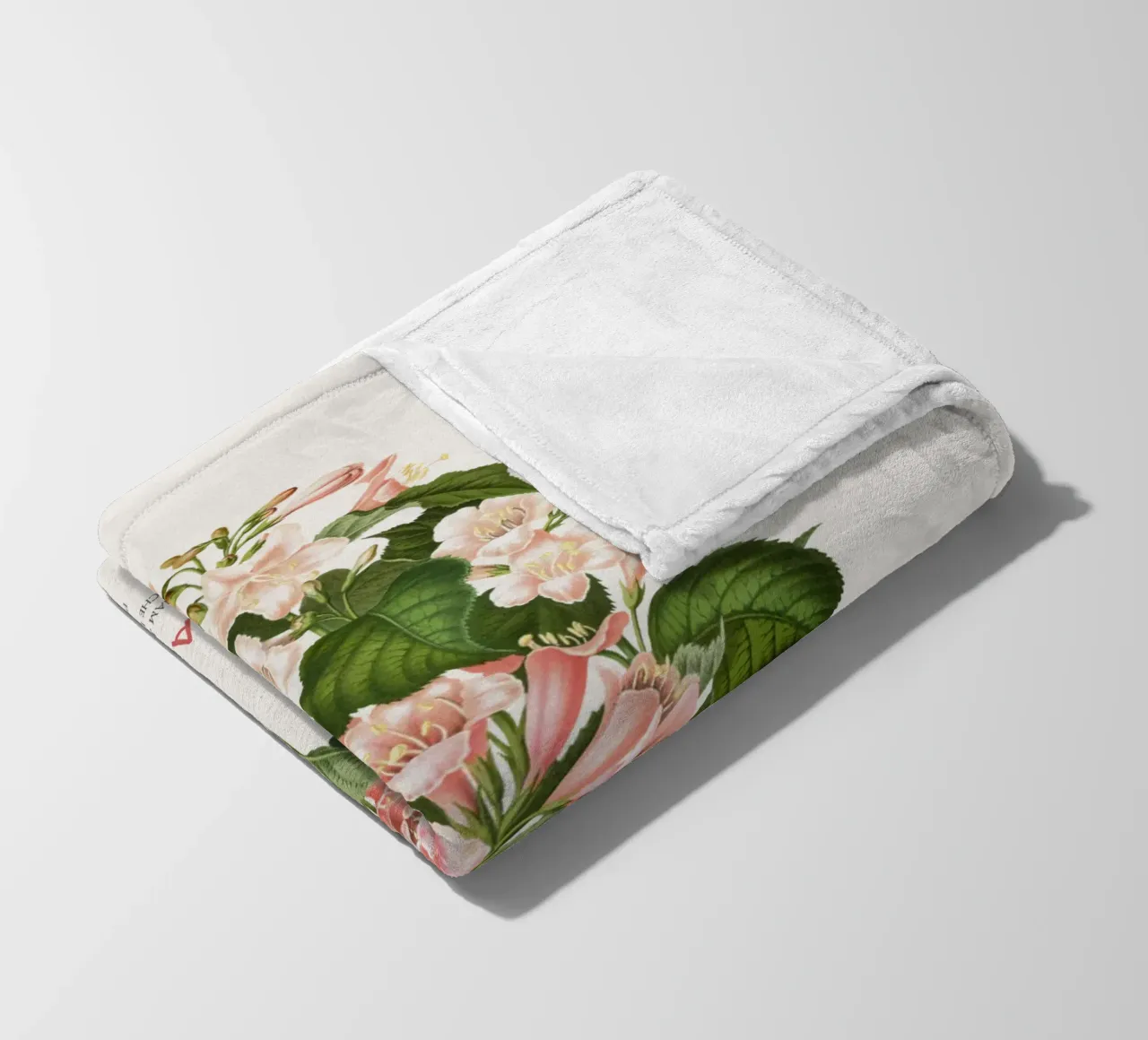 Flieder oder Syringa vulgaris Fleecedecke von Vintagrafica
