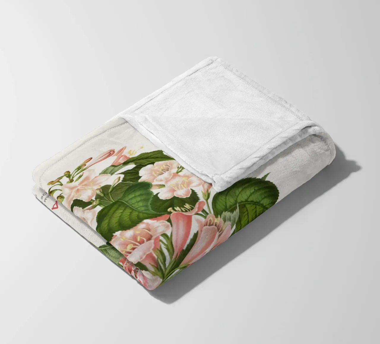 Flieder oder Syringa vulgaris Fleecedecke von Vintagrafica