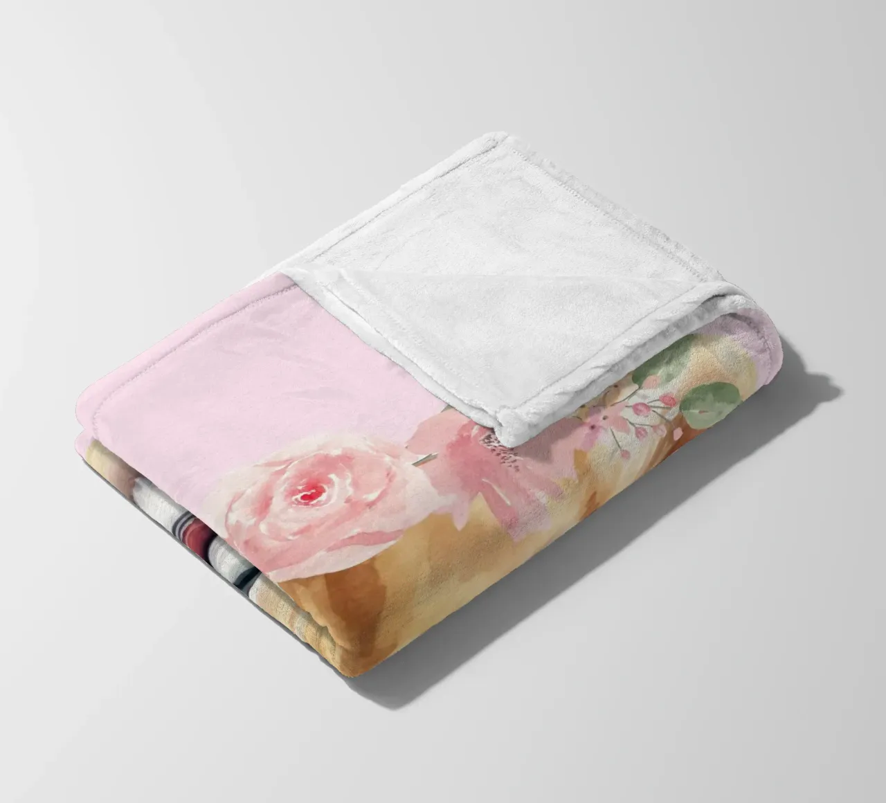 Cucciolo di leone con corona di fiori, poster per la camera dei bambini Safari coperta in pile da Little Lila