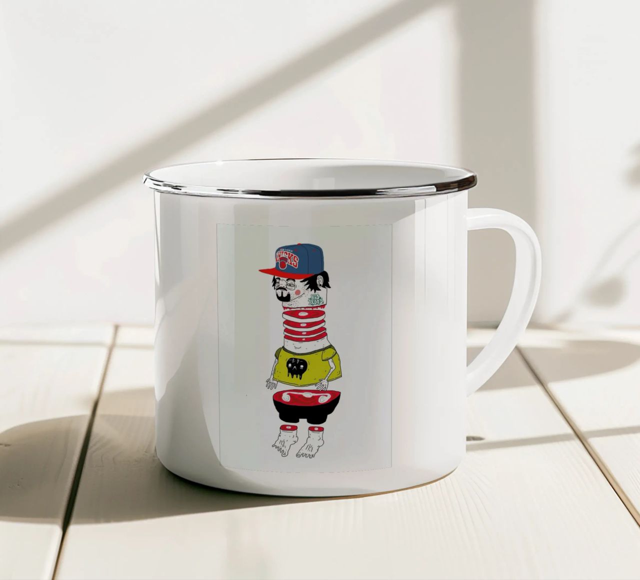 Chopsuey tazza in smalto da Nick Cocozza