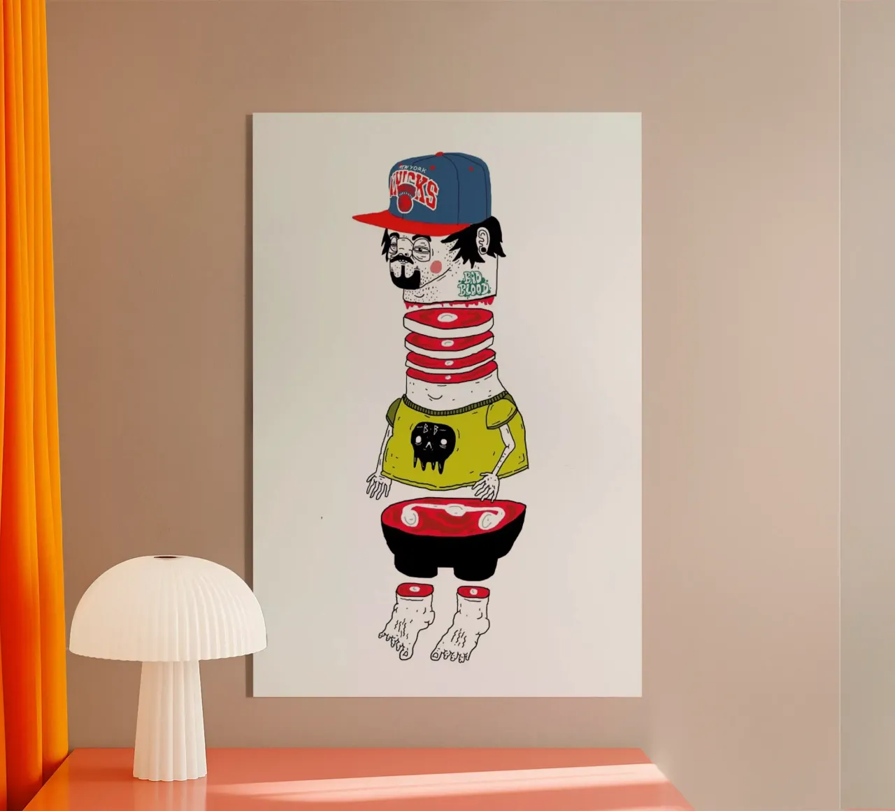 Chopsuey acryl van Nick Cocozza