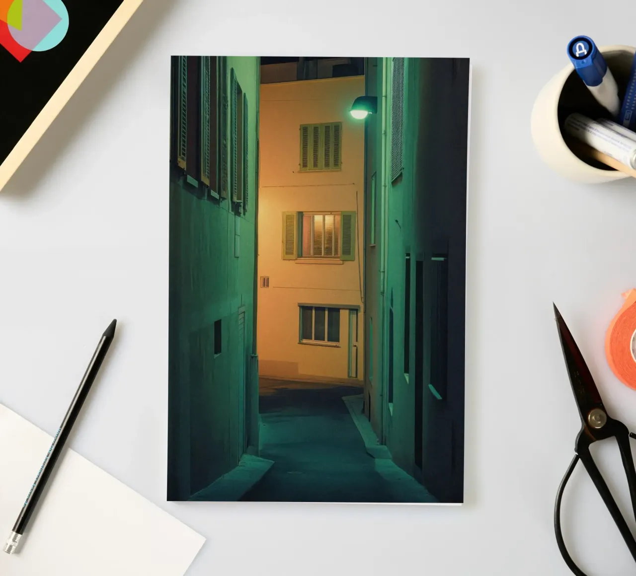 Los callejones encantados de Marsella de noche cuaderno de By Night