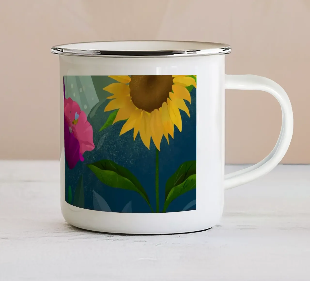 Spring in Provence tazza in smalto da PetrArts