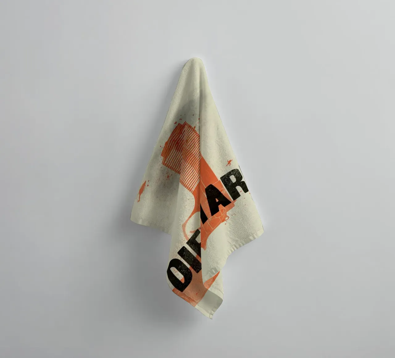 Die hard towel by Chris Wharton