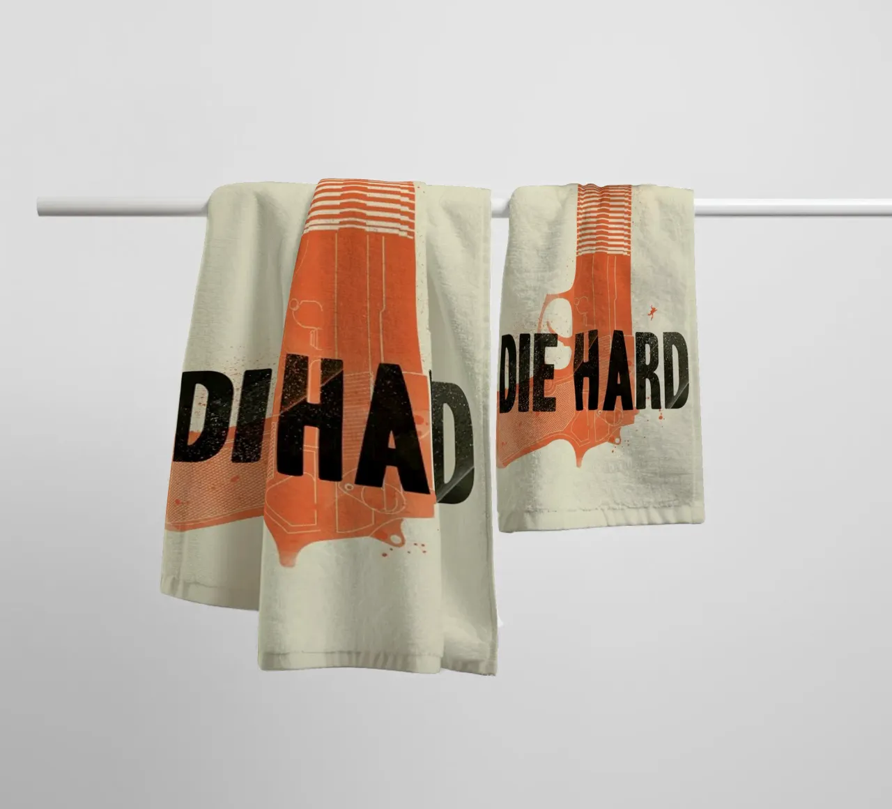 Die hard towel by Chris Wharton