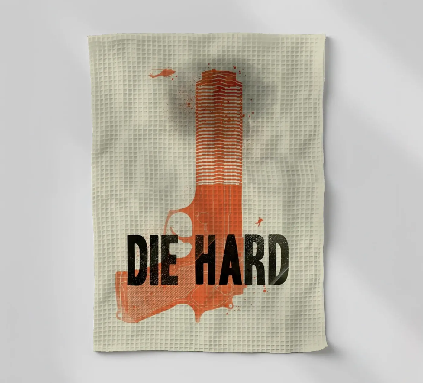 Die hard tea towel by Chris Wharton