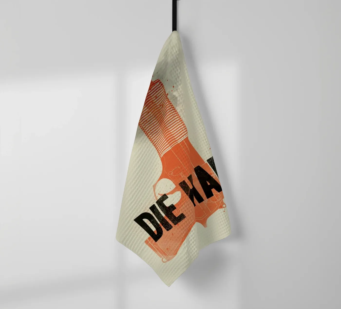 Die hard tea towel by Chris Wharton