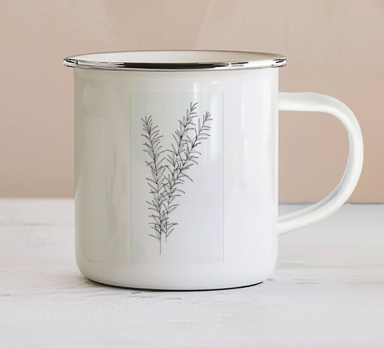 Rosmarin tazza in smalto da Studio Karamelo