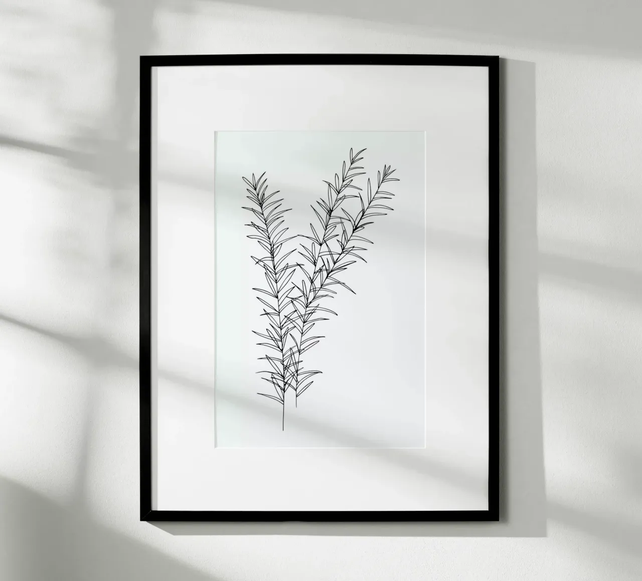 Rosmarin poster con telaio in legno da Studio Karamelo