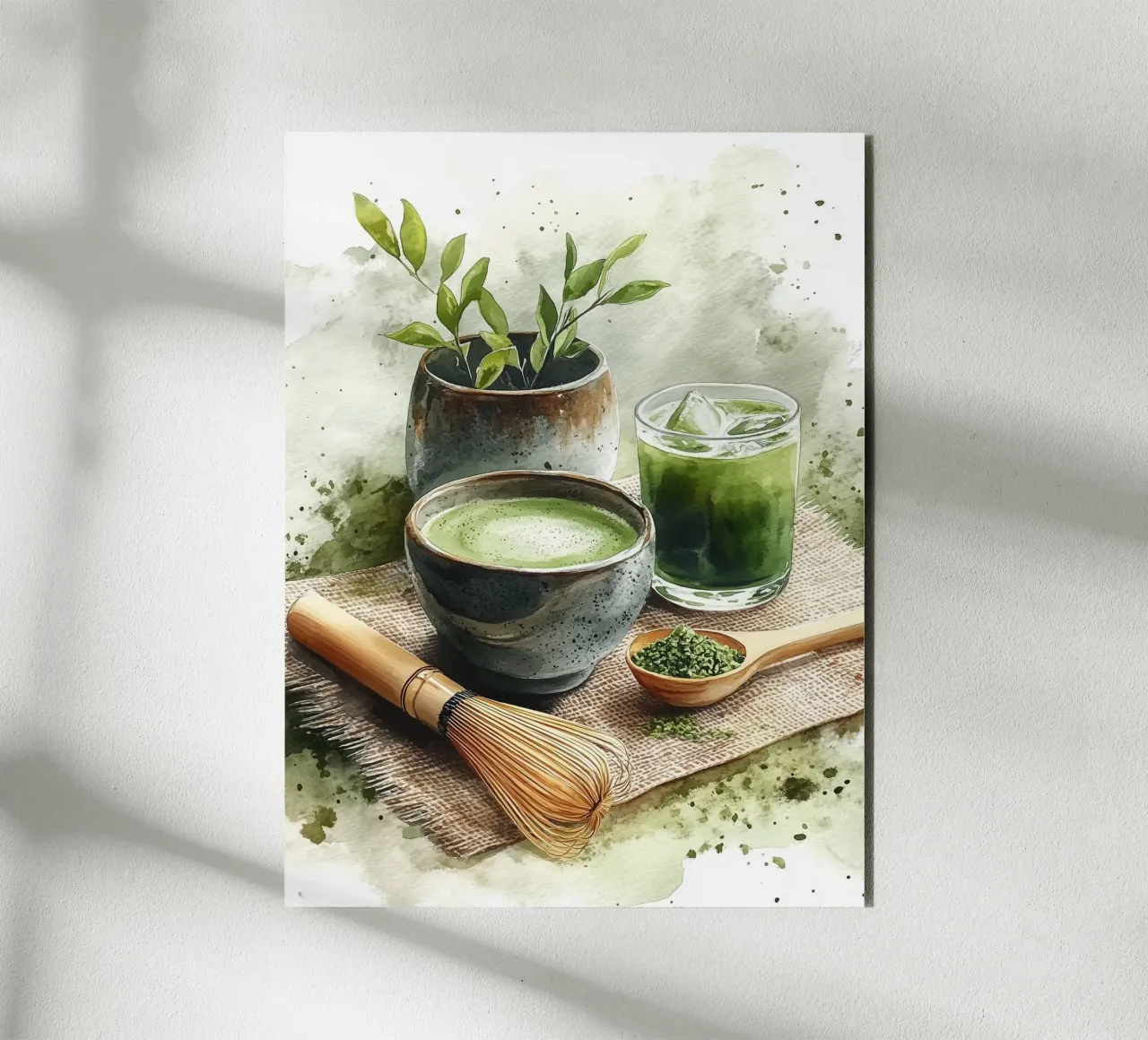 Rituale del tè Matcha alluminio dibond da Spice & Style