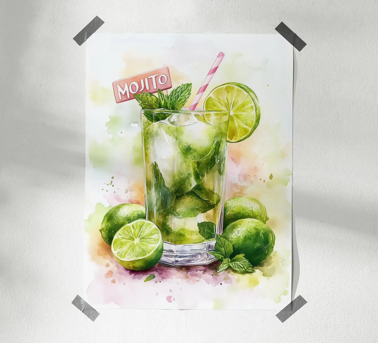 Mojito rinfrescante carta hahnemühle da Spice & Style