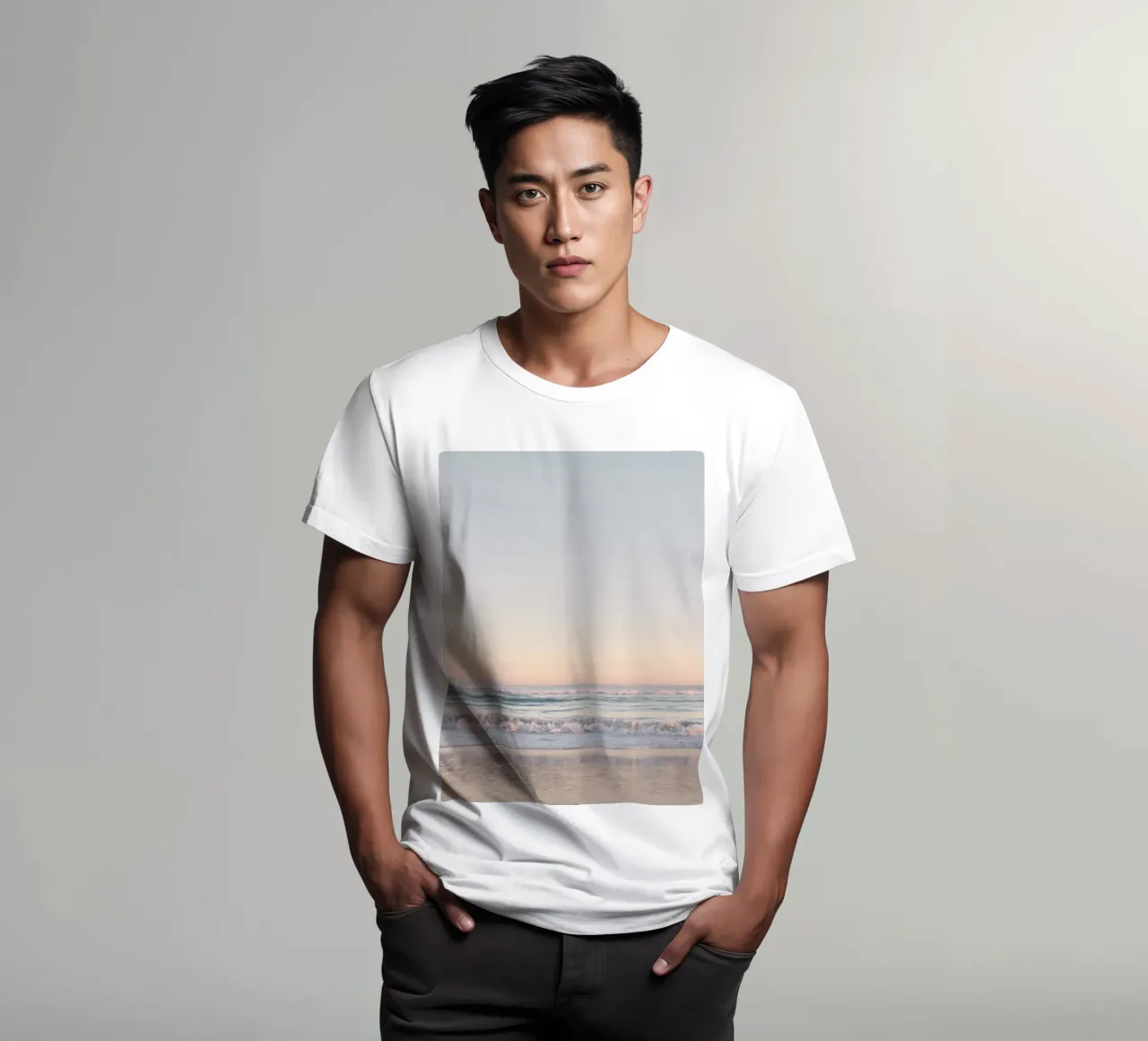 Paesaggio onirico in pastello t-shirt da Dagmar Pels