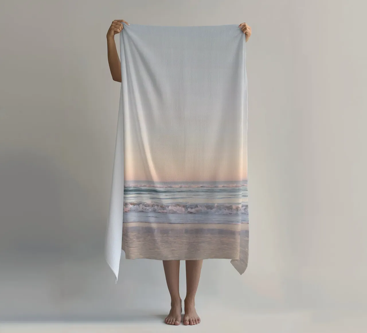 Paesaggio onirico in pastello telo mare da Dagmar Pels