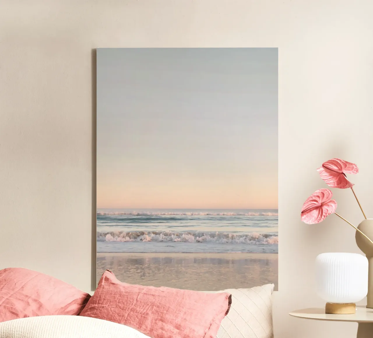 Paesaggio onirico in pastello tela con Cornice a cassetta da Dagmar Pels