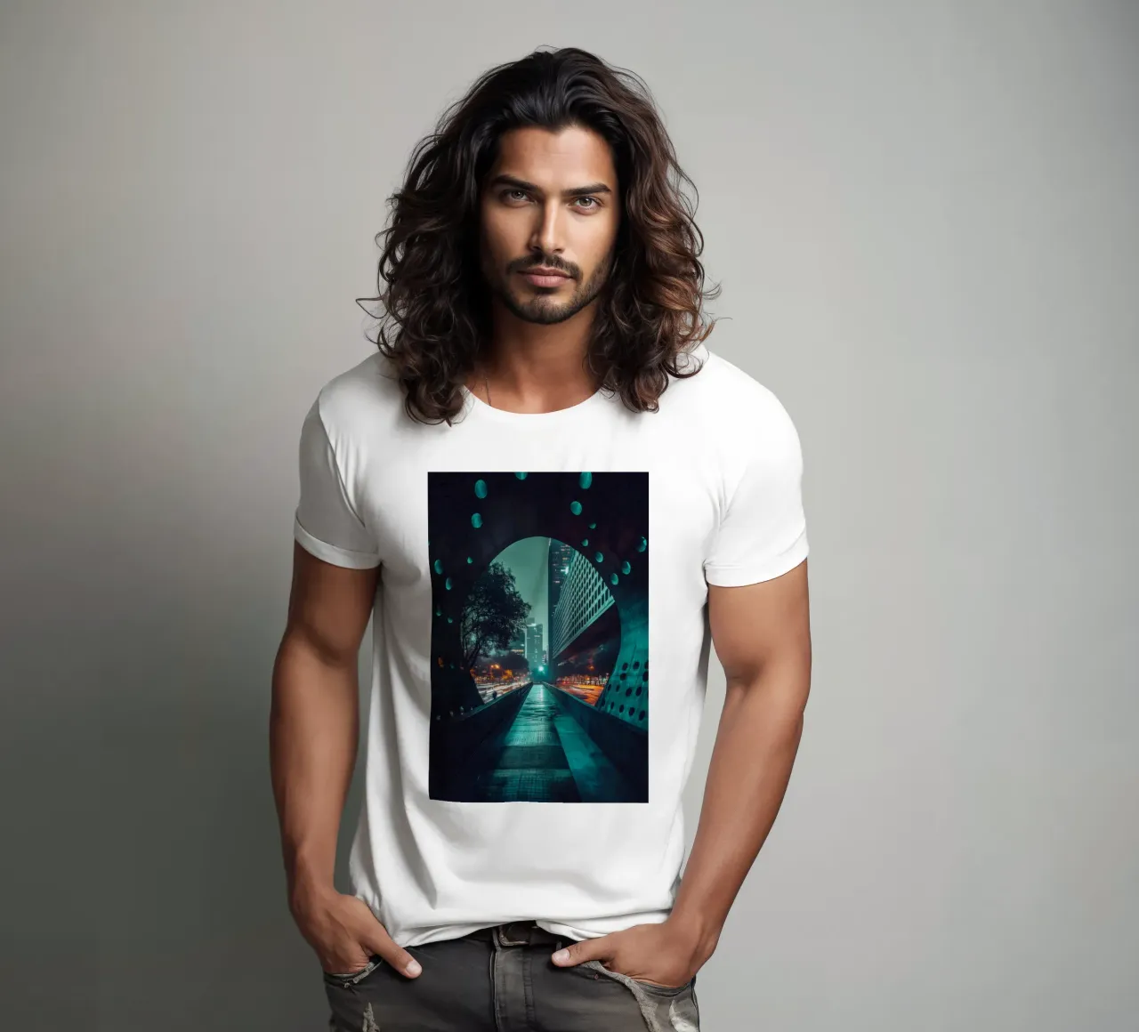 Città del Messico: brillantezza futuristica sotto un cielo mistico t-shirt da By Night