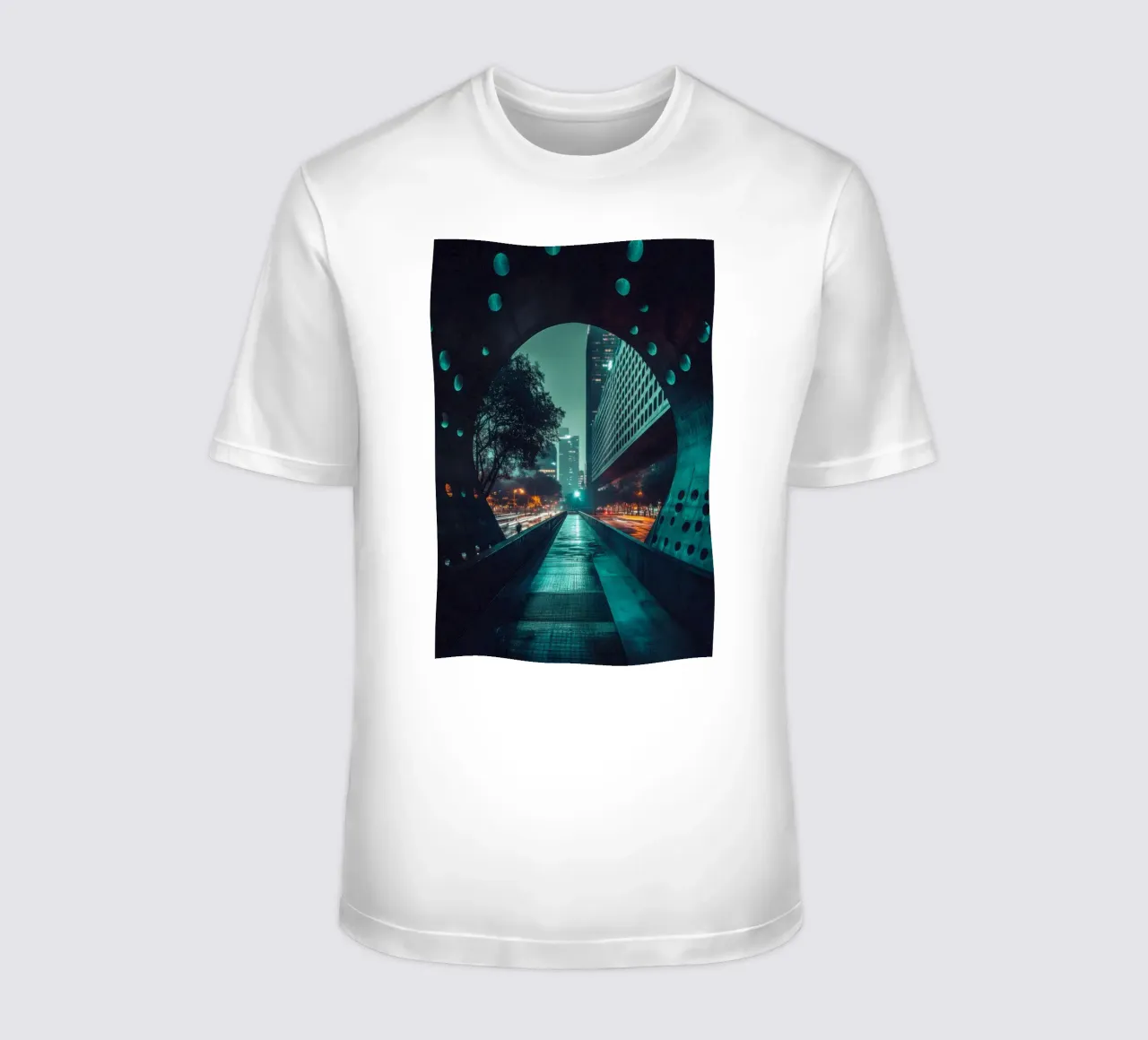 Città del Messico: brillantezza futuristica sotto un cielo mistico t-shirt da By Night