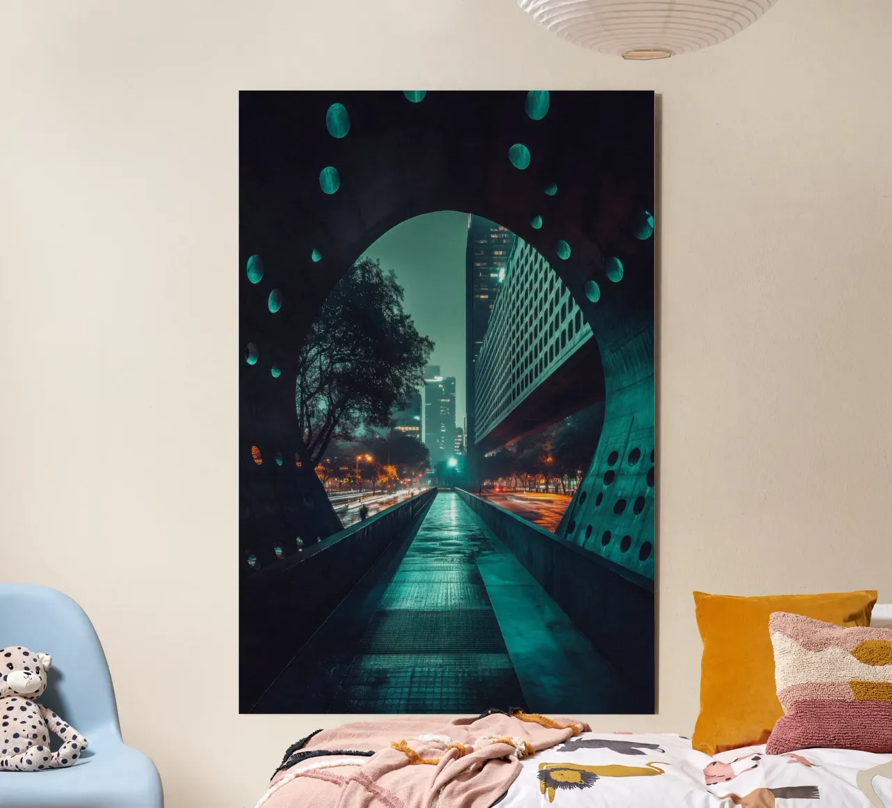 Città del Messico: brillantezza futuristica sotto un cielo mistico alluminio dibond da By Night