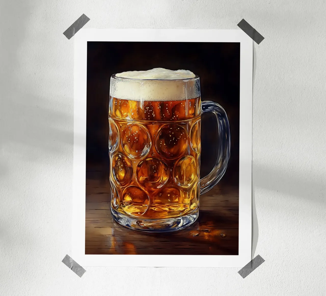 Boccale di birra poster con telaio in plastica da Spice & Style