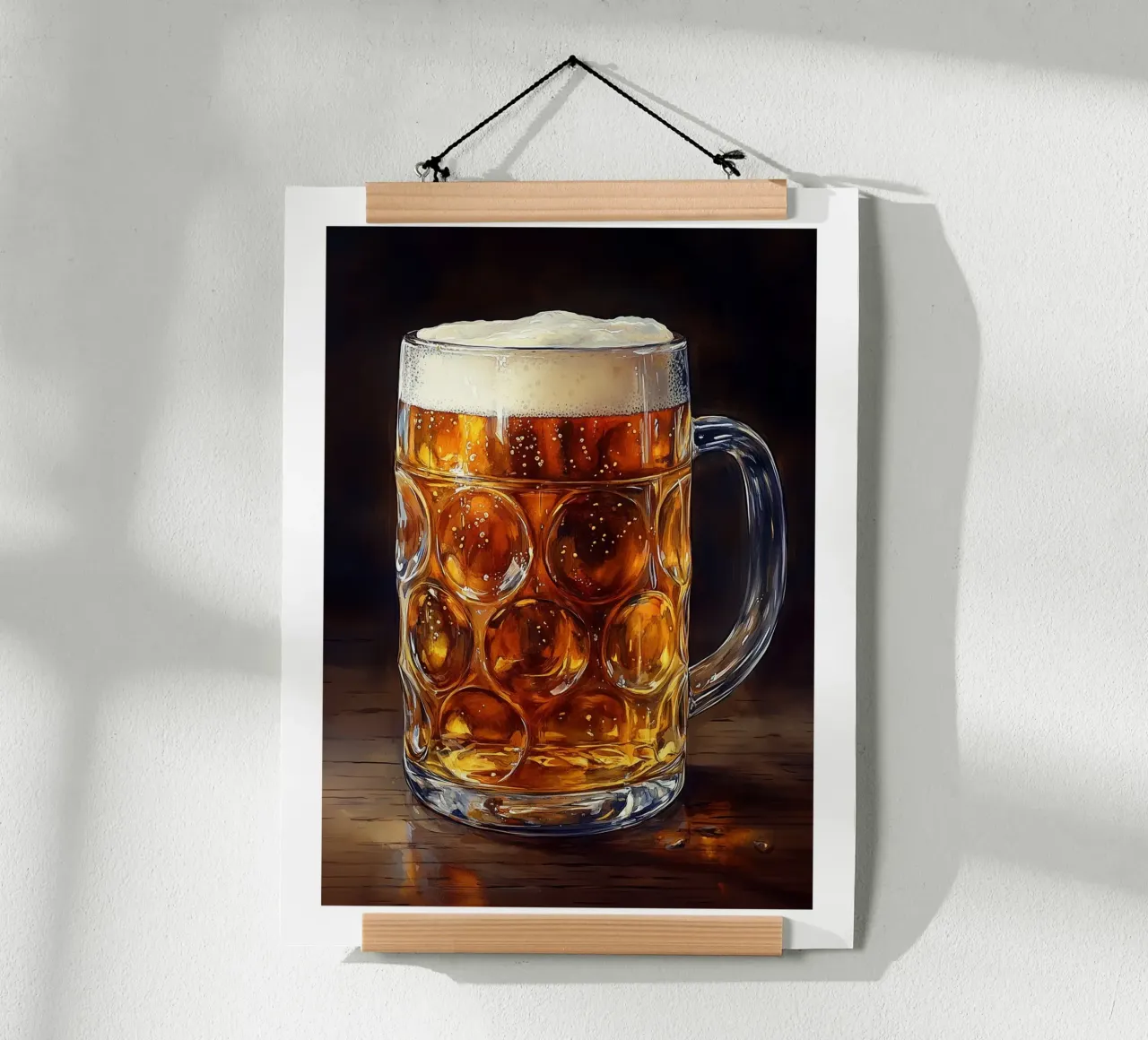 Boccale di birra poster con telaio in plastica da Spice & Style
