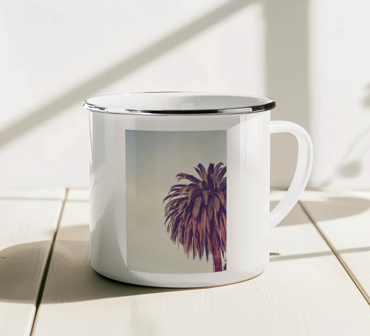 Escape enamel mug by Catherine McDonald