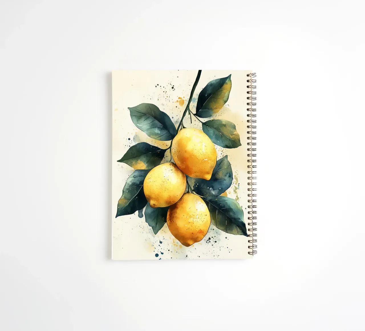 Sprig of lemons spiral notebook by Spice & Style